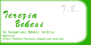 terezia bekesi business card